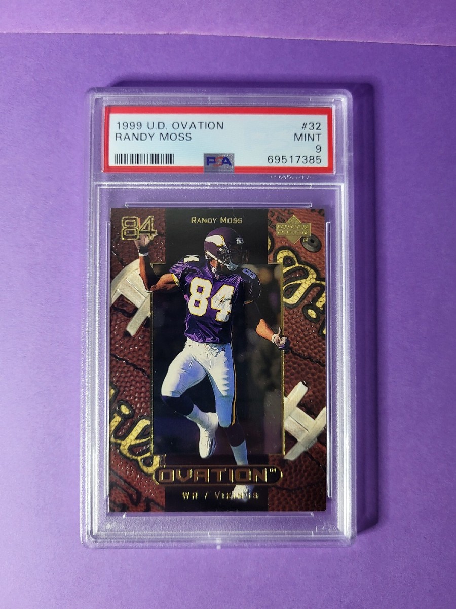オックスボウサ－フィンコンテスト　額 1999 Upper Deck Ovation Football Randy Moss #32 Minnesota Vikings
