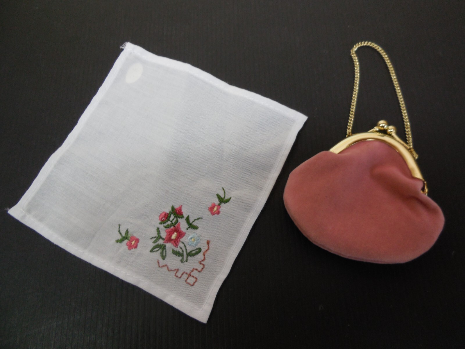 AMERICAN GIRL DOLL SAMANTHA PURSE & HANKIE HANDKERCHIEF eBay