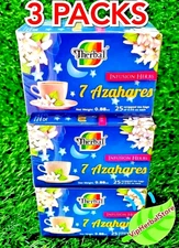 3 Boxes Te 7 Azahares ✅ Tea Seven Blossoms Infusion Herbs 75 bags By Therbal