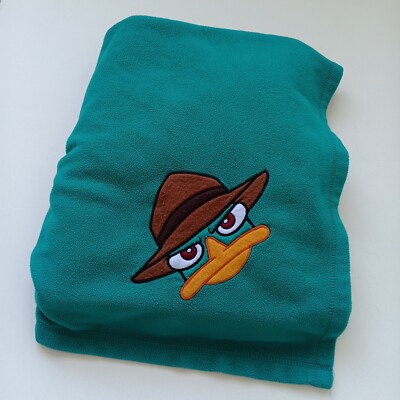 Phineas And Ferb Perry The Platypus Agent P Vintage Disney Store Blanket 
