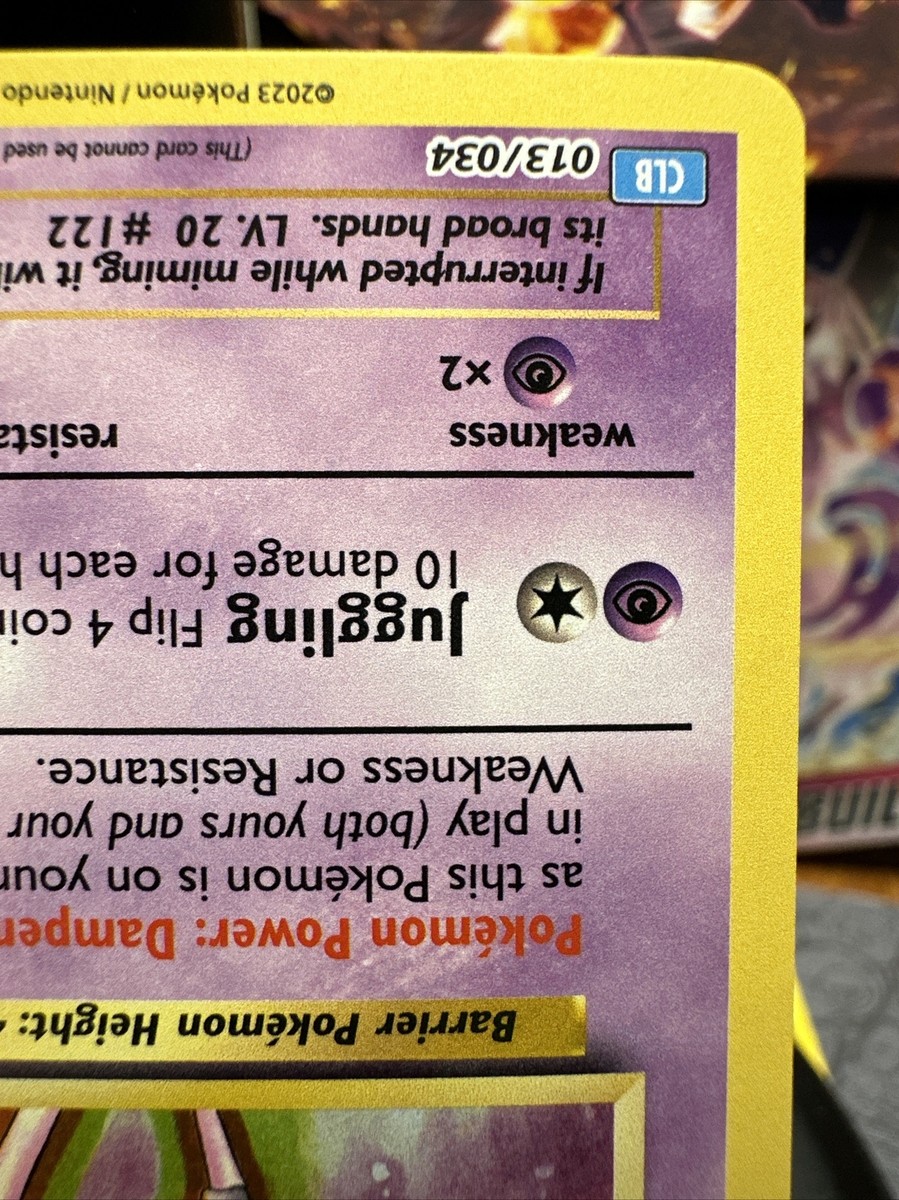 Mr. Mime CLB 013/034 NM Classic Collection Holo | eBay