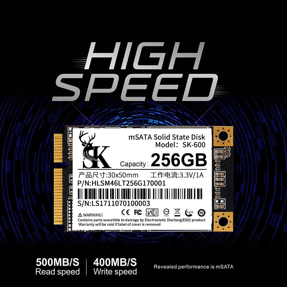 NEW 256gb Msata Internal SSD SATA III 6Gb s For Lenovo ThinkPad T420 T430 T440
