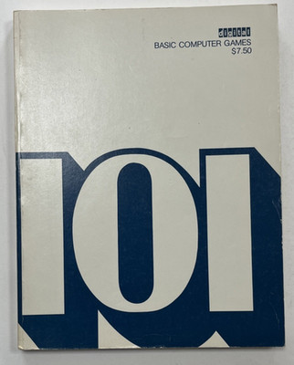 RARE! 101 Basic Computer Games Digital Equipment Corp 1975 PB