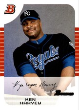 2005 Bowman - Ken Harvey #29 White /240 (SN) Kansas City Royals Parallel Topps