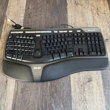 USED Microsoft Natural Ergonomic Keyboard 4000 v1.0 KU-0462 USB Wired SEE DESC 