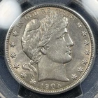1905-O Barber Half Dollar 50c PCGS AU55 Better Date