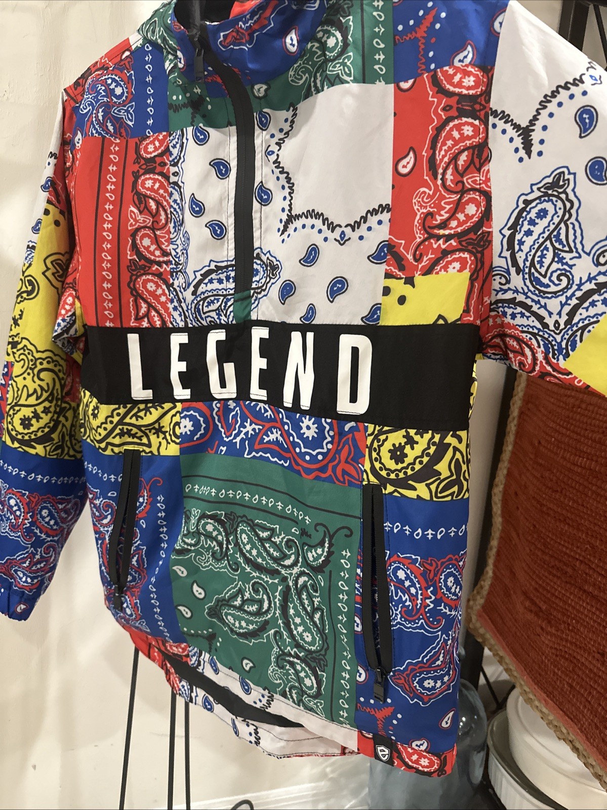 Encrypted Legend Patchwork Lightweight Hoodie M-1… - image 2