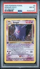 1999 Pokemon Fossil 5 Gengar Holo 1st Edition PSA 8 NEW CERT