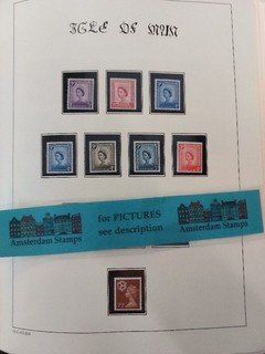IOM Isle of Man UK vf MNH collection in 2 Leuchtturm albums High CAT FACE TOP!
