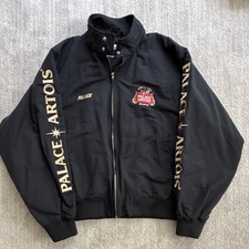 Palace Black Bomber Jacket Full Zip Stand Col...