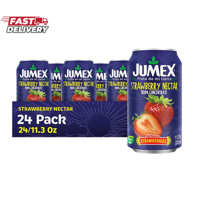 Jumex Strawberry Juice Nectar - Made with Strawberry Puree - Fresh Fruit Puree &