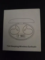 T16 Black Wireless Bluetooth Invisible Sleep Earbuds for Side Sleepers