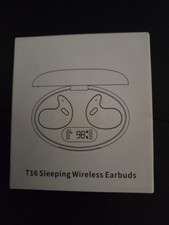 T16 Black Wireless Bluetooth Invisible Sleep Earbuds for Side Sleepers