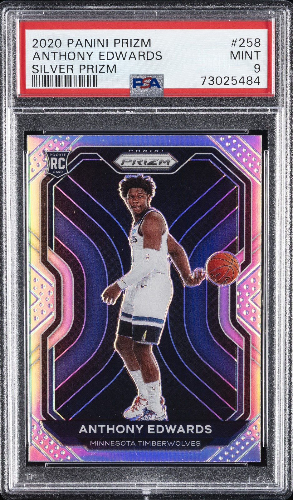 Anthony Edwards Silver Prizm #258