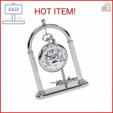 Pocket Watch Display Stand, Full Arch Chrome Holder - Watch Not Included