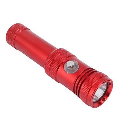 Rotes Tauchlicht 1200 Luminous Flux Wasserdicht 50m Tauchen Taschenlampe CU
