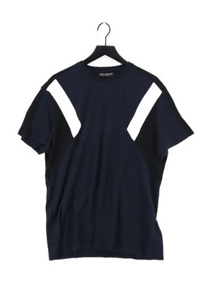 Neil Barrett Herren T-Shirt XXL Blau 100% Baumwolle Basic