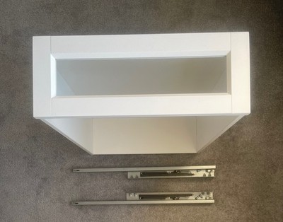 IKEA KOMPLEMENT Schublade mit Rahmen Glasfront weiß 50x58 cm passend für PAX Kleiderschrank