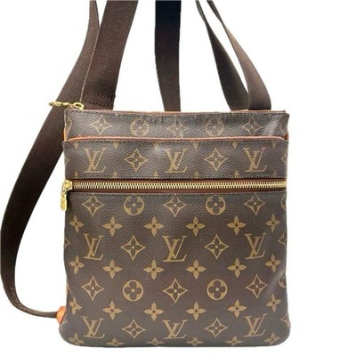 LOUIS VUITTON M40524 MONOGRAM POCHETTE VALMY SCHULTERTASCHE ECHT GEBRAUCHT LEDER