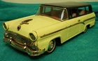 12" 1955 Bandai Ford Wagon, Friction, Japan. READ THE DESCRIPTION!