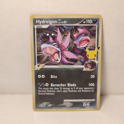 Pokemon Hydreigon C SWSH138 Normal Size Official Promo Near Mint