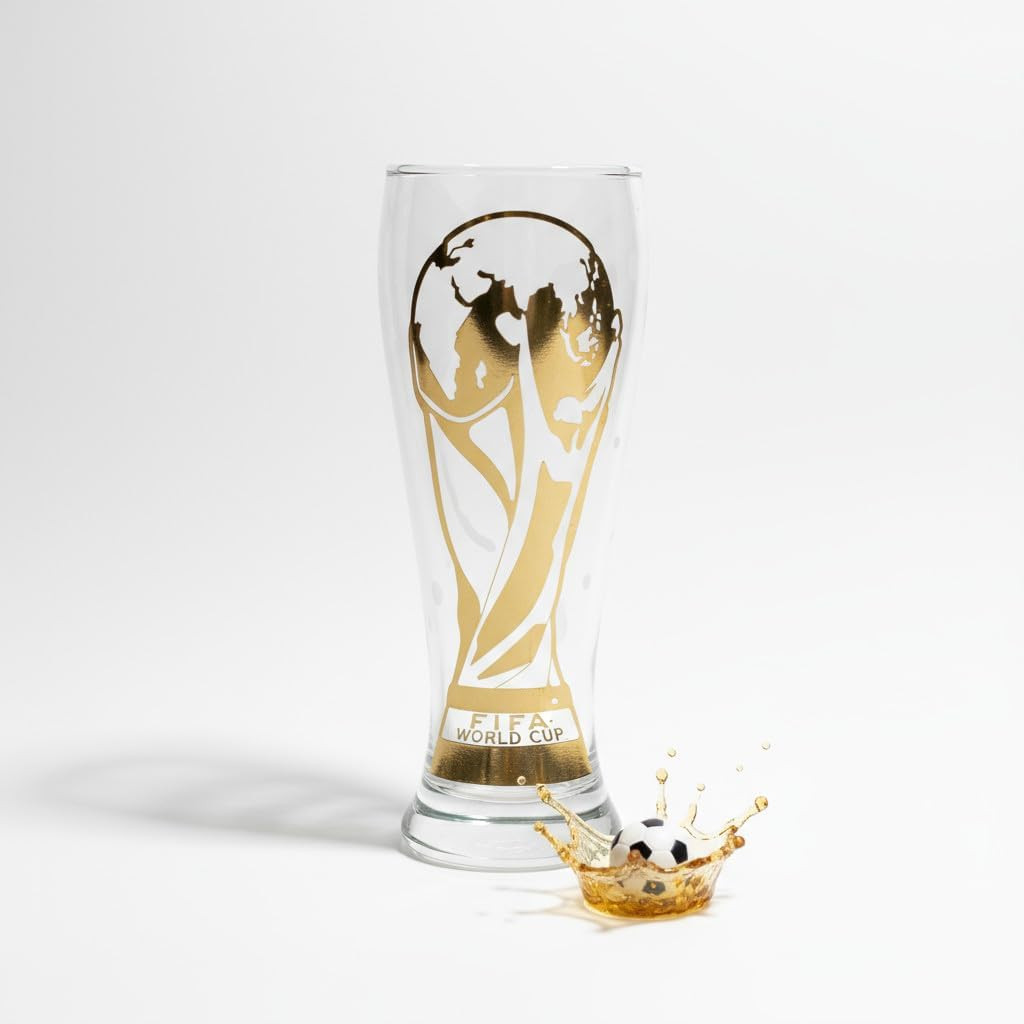 Official FIFA World Cup 2026 Edition -11Oz Trophy Beer Glass - a Historic, Once