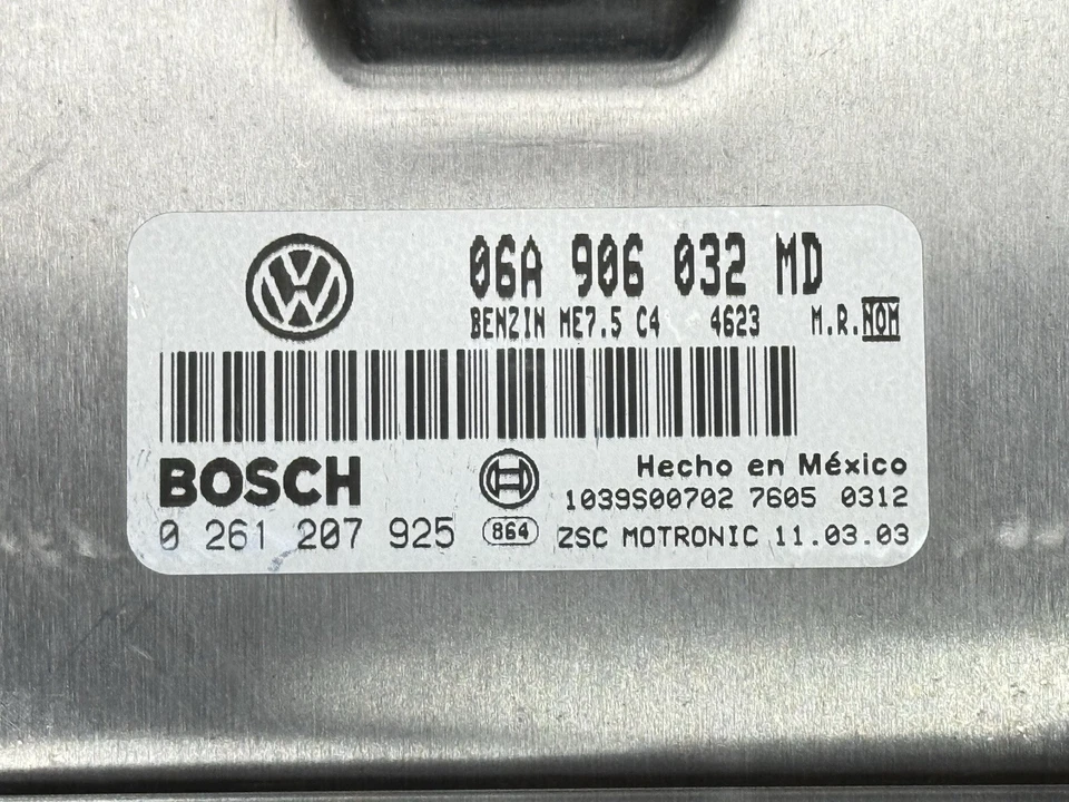2003-2004 Volkswagen Golf 2.0L Engine Computer ECU ECM 06A906032MD PROGRAMMED - Image 3 of 4