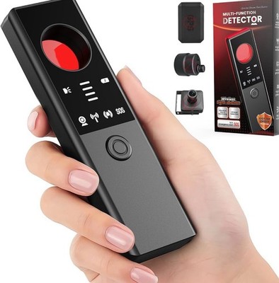 Anti-Spy Hidden Camera Detector - 6-in-1 GPS Tracker & Bug Detector,Rechargeable