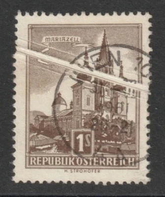 Ö.1959 ANK.Nr.1097"Abart-Plattenfehler-Druckzufälligkeit"Papierfalte gestempelt° - Bild 1 von 2