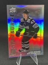 23-24 UD Series 1 Hockey Rookie Star Surge SS-2 Luke Hughes New Jersey Devils