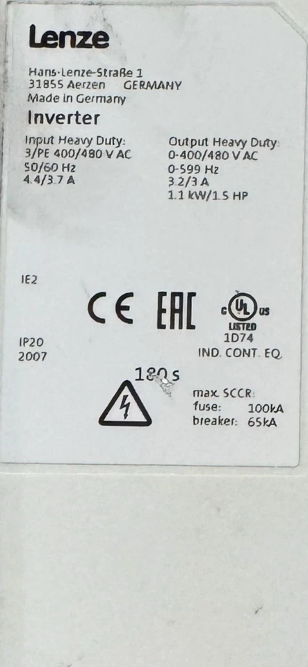 Inversor Lenze i550 Foto 4 de 4