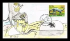 COVER DINOSAURS JURASSIC PERIOD CANADA FDC HAND DRAWN HAND COLORED