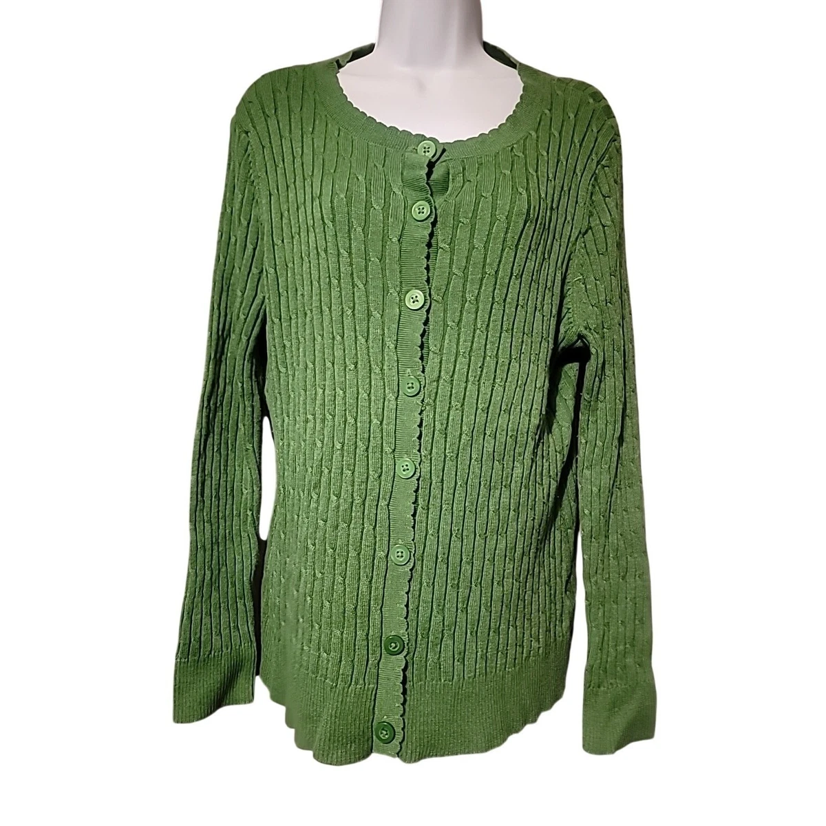 Laura Scott Women's Plus Cardigan - Floral