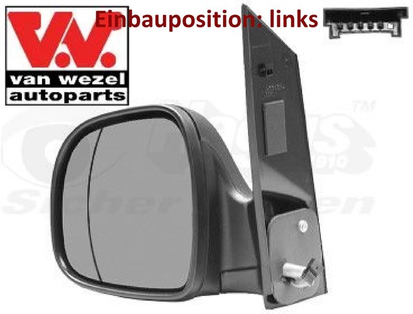 VAN Wezel 3080807 AußEnspiegel Links Spiegel AußEn FüR Mercedes-Benz-image
