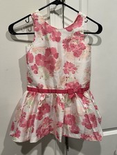 Dressed Up by Gymboree Girl  s 5T dress. Flowered multi-colored pattern.