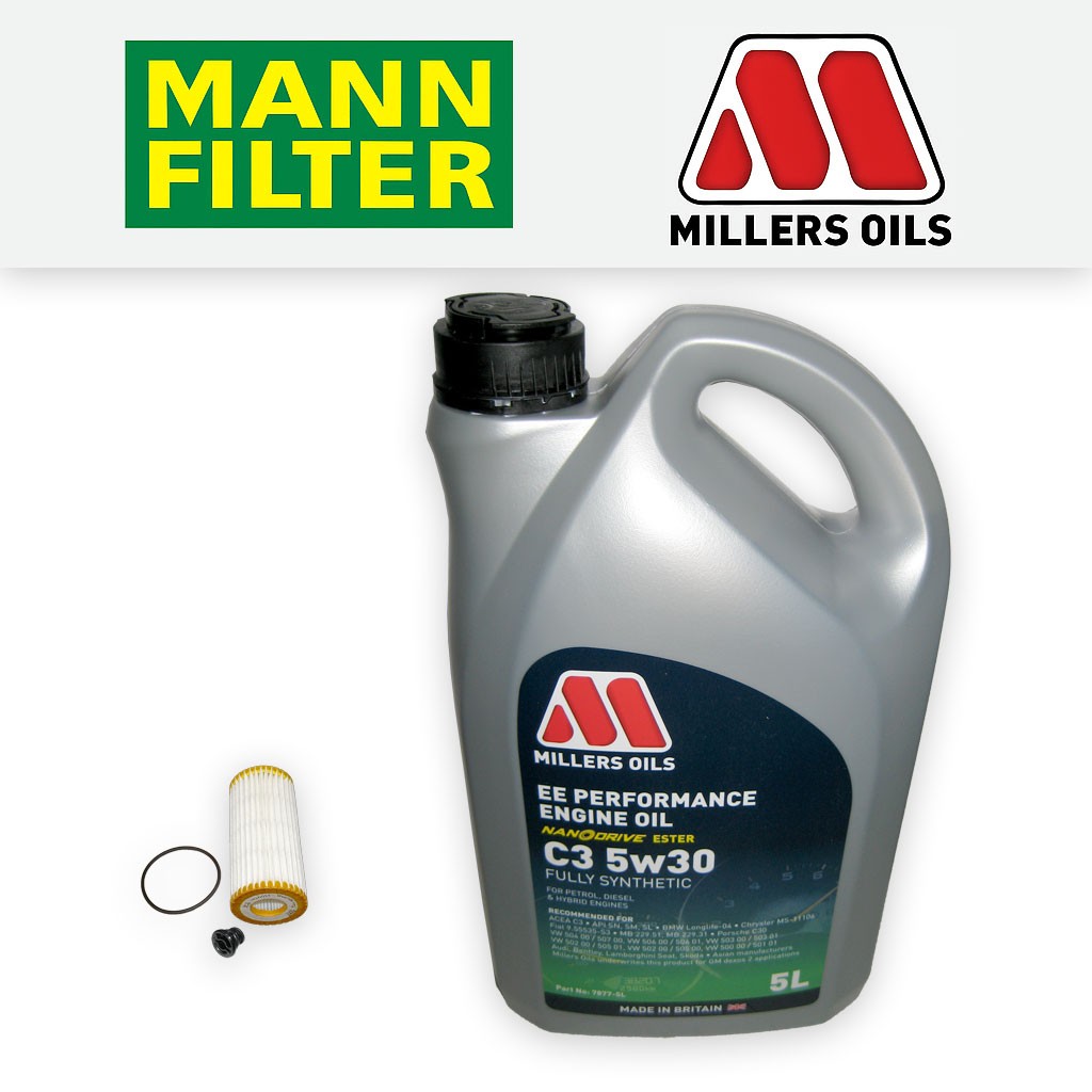 SERVICE KIT AUDI A4 (8K/B8) 2.0 TFSI CNCD OIL FILTER SUMP PLUG +OIL (2013-2015)