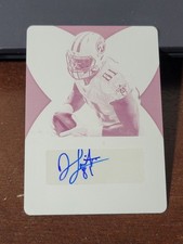 2017 Panini Limited Magenta Print Plate 1/1 Auto #143 Jonnu Smith Titans Rookie