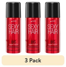 (3 pack) SexyHair Big Spray & Stay Intense Hold Hairspray, 1.5 Oz |