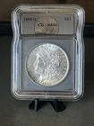 1885 O Morgan Silver Dollar ICG MS64 Rim Toning $1 Coin