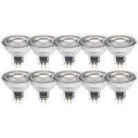 10 X Ledvance Led MR16 Glas Reflektor 5,3W=35W GU5,3 12V 3000K 36° Ra>97 Dimmbar