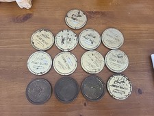 Vintage Kerr Hazel Atlas Jelly Glass Metal Lids Set of 13