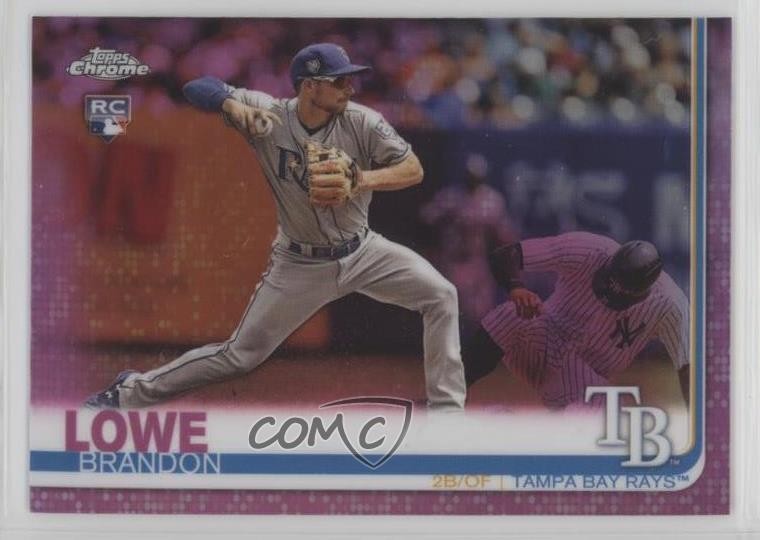 2019 Topps Chrome Pink Refractor Brandon Lowe #151 Rookie RC 14ez