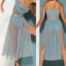 Kelle dance solo costume 2 piece sage blue green SONGBIRD 5378 4329 LA-Large adu