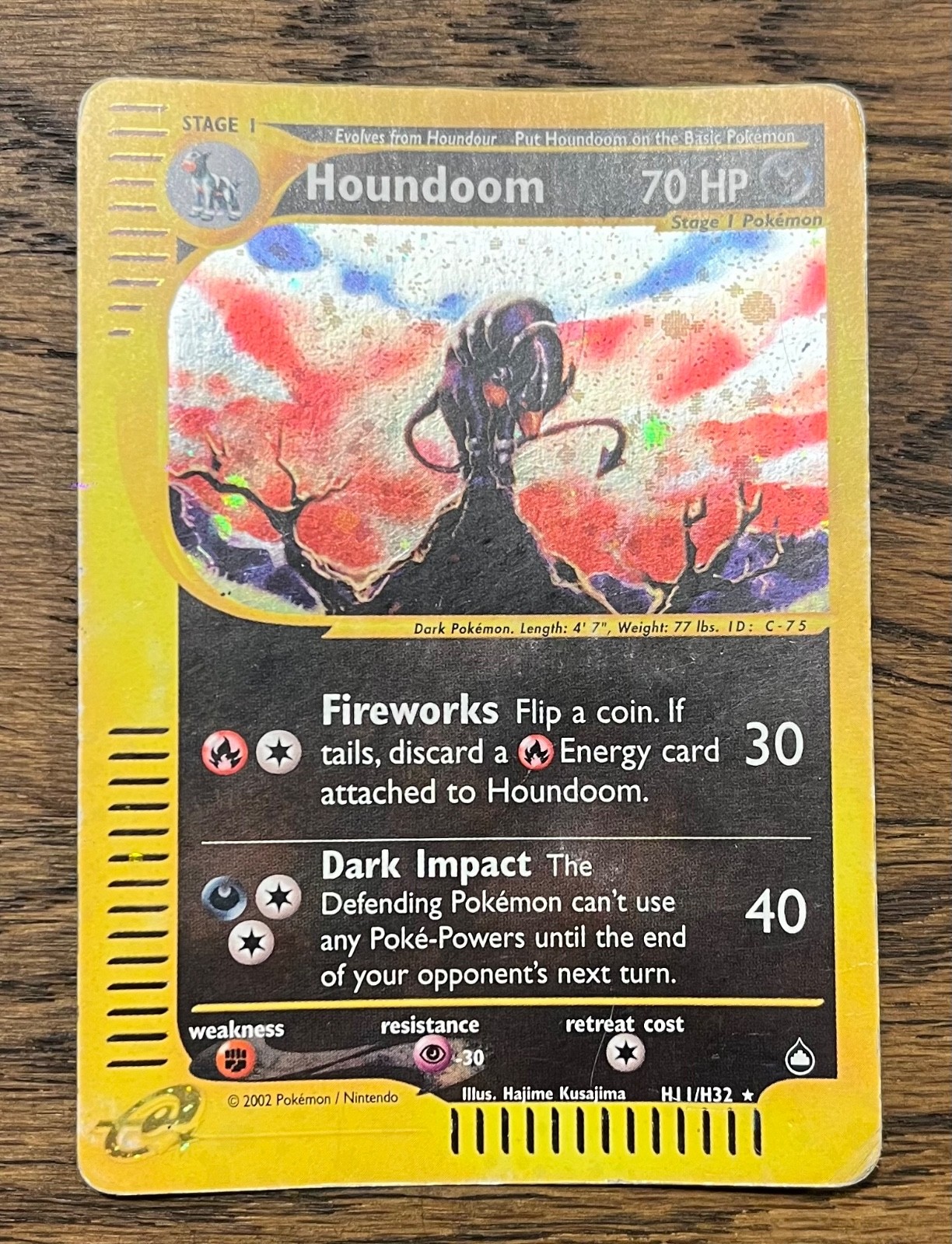 Aquapolis Houndoom Holo H11/H32