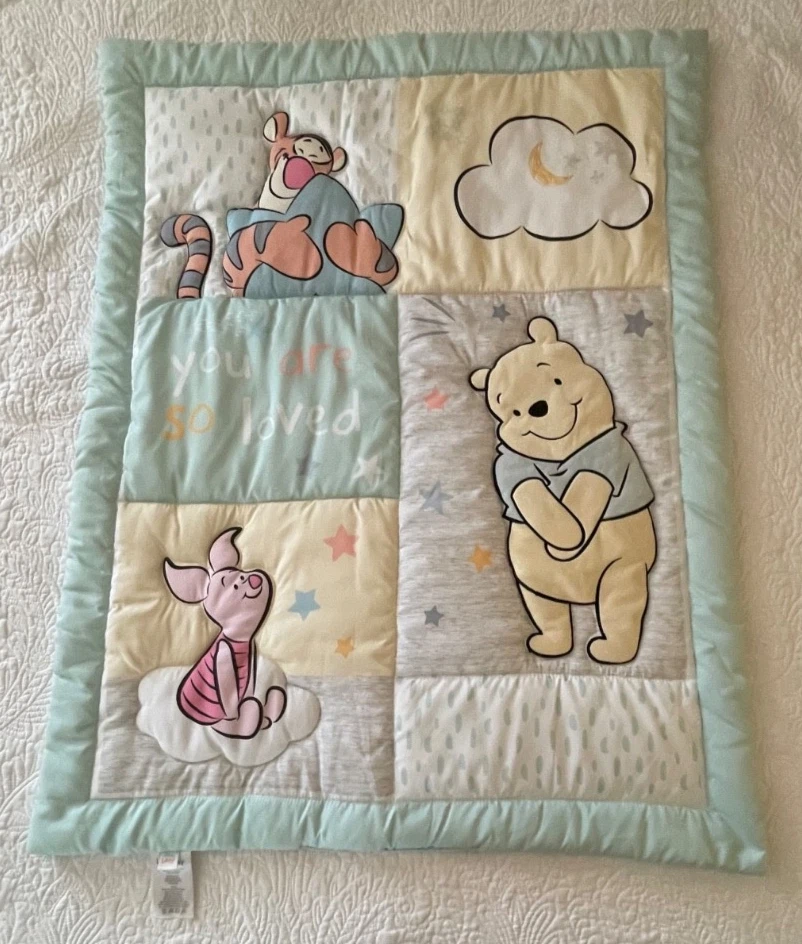 Lambs & Ivy Disney Baby Winnie The Pooh Hugs BABY Crib QUILT blanket Piglet
Opens in a new window or