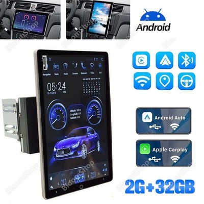 Touch Screen Rotatable 10.1'' Car Stereo Radio Double 2DIN GPS Wifi Android 15