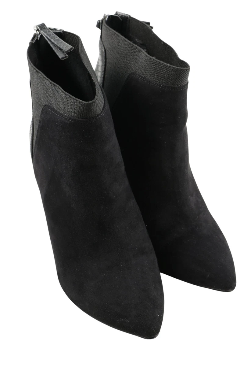 Stivaletti Donna La Strada In Pelle Sintetica Nera - Tacco 3,5 Cm, Plateau, Chiusura Lampo E Stringhe