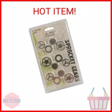 Idea-Ology Metal Sprocket Gears .75 To 1 12/Pkg-Antique Nickel, Brass & Copper