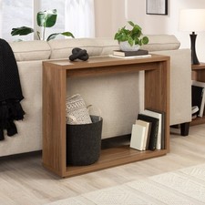 Minimalist Console Table Geometric Accent Table W/ Storage Shelf Indoor Home