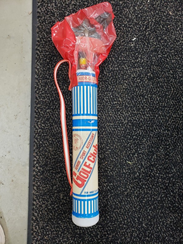 Rare Vintage Children’s Senior Sport Accessory Plastic Golf Bag